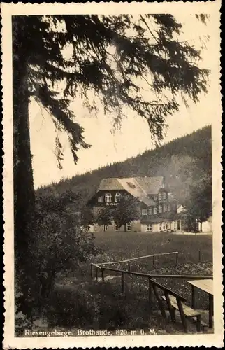 Ak Karpacz Górny Brückenberg Krummhübel Riesengebirge Schlesien, Brotbaude