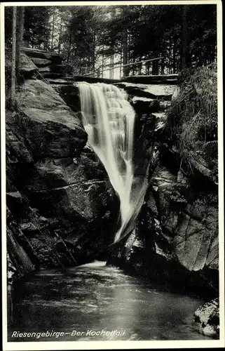 Ak Piechowice Kiesewald Riesengebirge Schlesien, Kochelfall