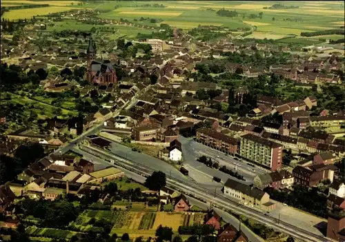 Ak Tönisvorst am Niederrhein, Fliegeraufnahme vom Ort