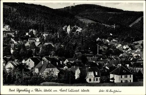 Ak Elgersburg in Thüringen, Carl Eduard Warte, Panorama