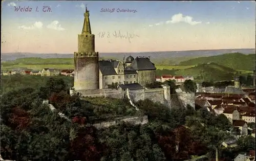 Ak Weida in Thüringen, Schloss Osterburg