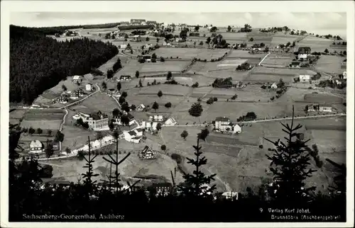 Ak Sachsenberg Georgenthal Klingenthal im Vogtland, Aschberg, Panorama