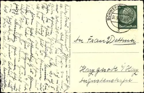 Ak Schwerin in Mecklenburg, Pfaffenteich mit Dom