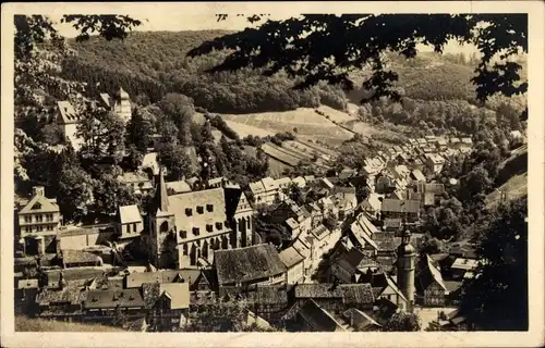 Ak Stolberg im Harz, Blick von der Lutherbuche