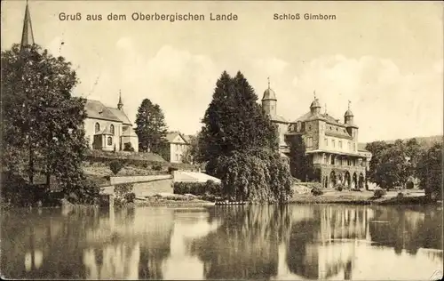 Ak Gimborn Marienheide im Bergischen Land, Gasthof Schloss Gimborn