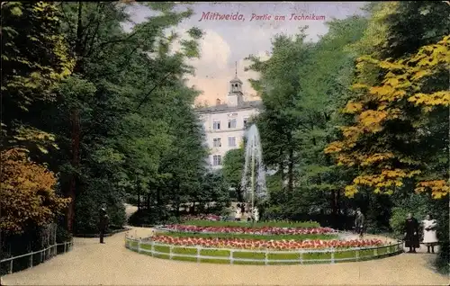 Ak Mittweida in Sachsen, Partie am Technikum