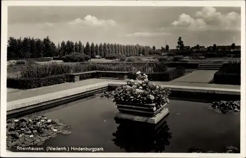 Ak Rheinhausen Duisburg im Ruhrgebiet, Hindenburgpark