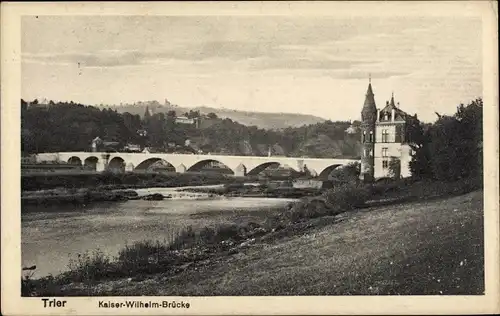 Ak Trier an der Mosel, Kaiser-Wilhelm-Brücke