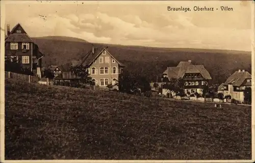 Ak Braunlage im Oberharz, Villen