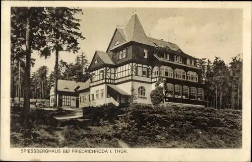 Ak Friedrichroda im Thüringer Wald, Hotel und Pension Spießberghaus