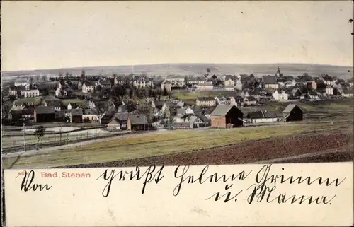 Ak Bad Steben in Oberfranken, Ortsansicht