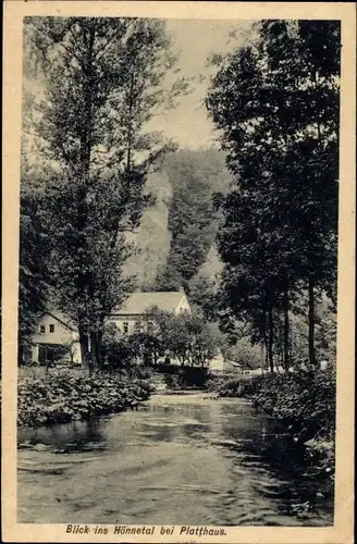 Ak Hönnetal Hemer im Sauerland, Blick ins Tal bei Platthaus