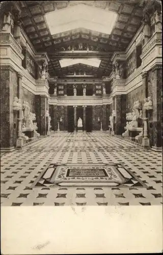 Ak Donaustauf in der Oberpfalz, Inneres der Walhalla