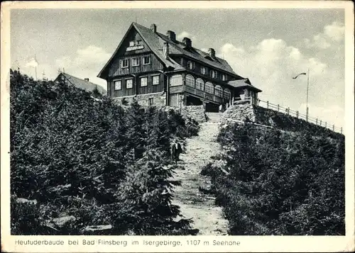 Ak Świeradów Zdrój Bad Flinsberg Isergebirge Schlesien, Heufuderbaude, Schronisko Na Stogu Izerskim