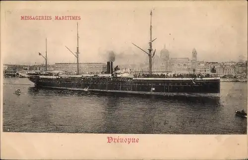 Ak Paquebot Orénoque, Messageries Maritimes