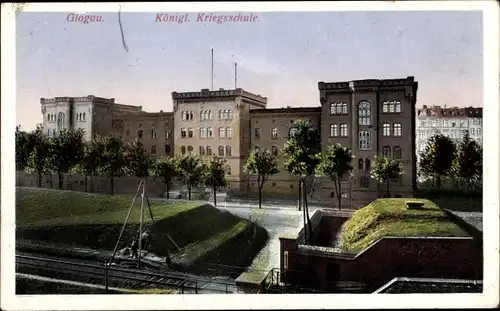 Ak Głogów Glogau Schlesien, Königl. Kriegsschule