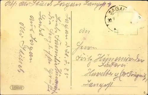 Ak Żagań Sagan Schlesien, Schloss