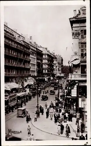 Ak Marseille Bouches du Rhône, La Canebière