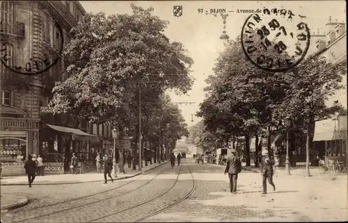 Ak Dijon Côte d'Or, Avenue de la Gare, Geschäfte