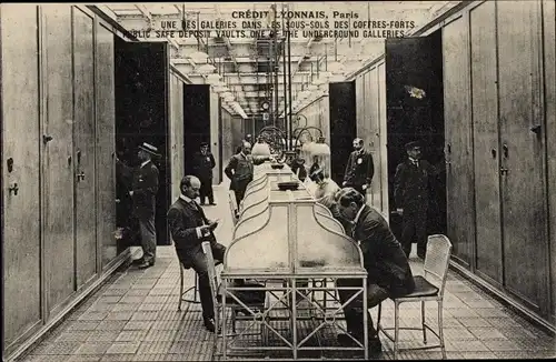 Ak Paris IX. Arrondissement Opéra, Credit Lyonnais, Une des Galeries