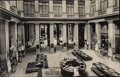Ak Paris IX., Credit Lyonnais, Hall Principal