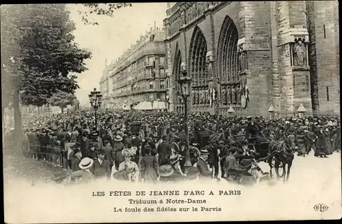 Ak Paris IV, Les Fetes de Jeanne d'Arc, Triduum a Notre Dame