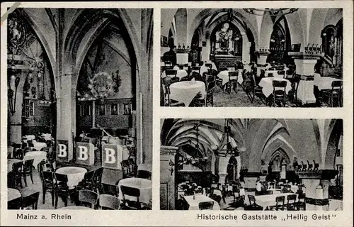 Ak Mainz am Rhein, Historische Gaststätte Heilig Geist