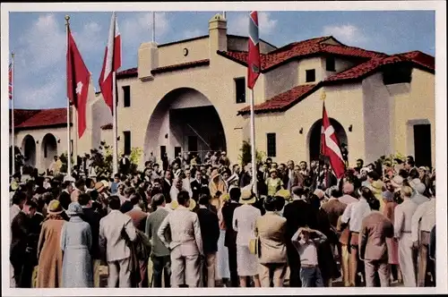 Sammelbild Olympia 1936, Olympisches Dorf Los Angeles