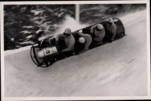 Sammelbild Olympia 1936, Viererbob Italia I