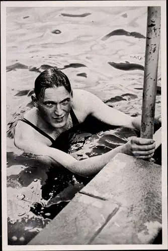 Sammelbild Olympia 1936, Deutscher Schwimmer Erwin Sietas