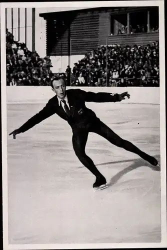 Sammelbild Olympia 1936, Eiskunstläufer Ernst Baier