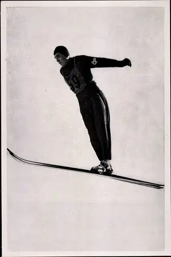 Sammelbild Olympia 1936, Norwegischer Skispringer Oddbjörn Hagen