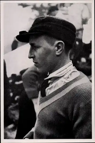 Sammelbild Olympia 1936, Schwedischer Skifahrer Sixten Emanuel Johansson