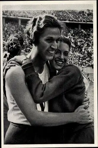 Sammelbild Olympia 1936, Helen Stephens und Alice Arden