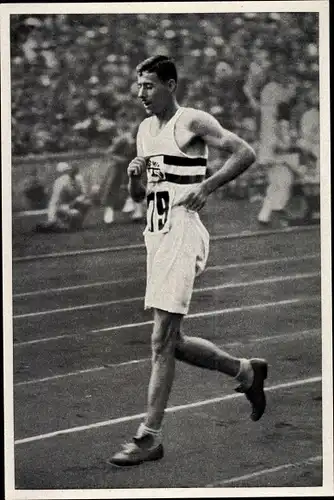 Sammelbild Olympia 1936, Geher Harold Whitlock