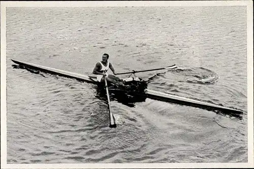 Sammelbild Olympia 1936, Kanut Gustav Schäfer im Einer