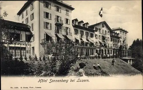 Ak Luzern Stadt Schweiz, Hotel Sonnenberg