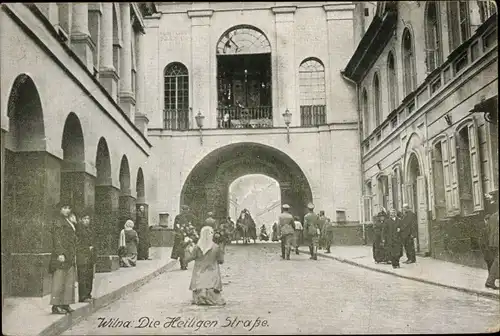 Ak Vilnius Wilna Litauen, Heilige Straße