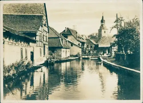 Ak Bad Berka in Thüringen, Ortspartie, Fotovervielfältigung H. C. Stöckel, Hannover