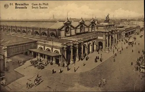 Ak Bruxelles Brüssel, Gare du Midi