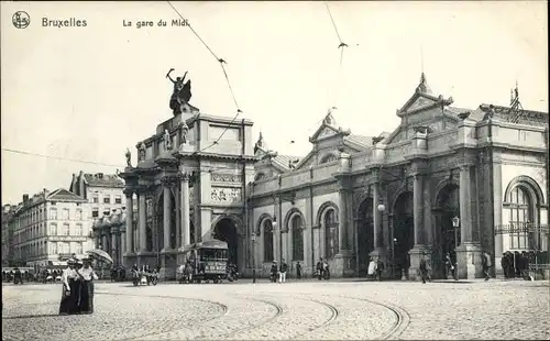 Ak Bruxelles Brüssel, La Gare du Midi