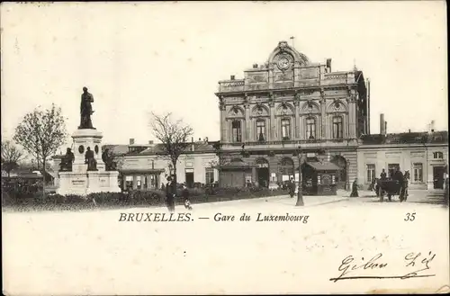 Ak Bruxelles Brüssel, Gare du Luxembourg