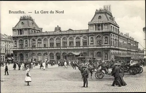 Ak Bruxelles Brüssel, La Gare du Nord