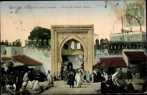 Ak Tanger Marokko, Puerta del Soco Grande