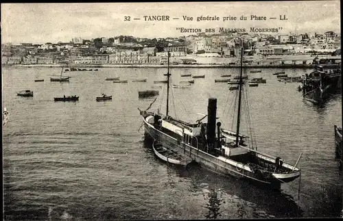 Ak Tanger Marokko, Vue generale prise du Phare