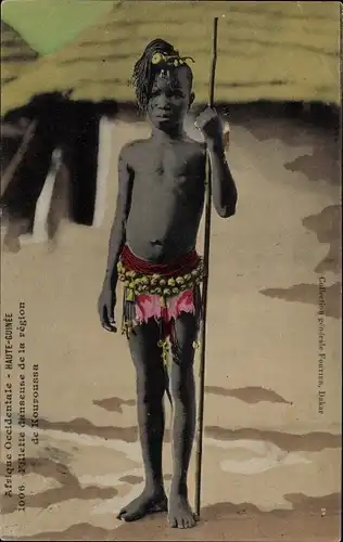 Ak Afrique Occidenlate, Haute Guinee, Fillette danseuse de la region de Kouroussa