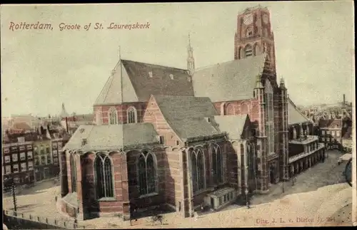Ak Rotterdam Südholland Niederlande, Groote of St. Laurenskerk