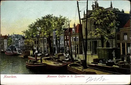 Ak Haarlem Nordholland Niederlande, Museum Teijler a. h. Spaarne