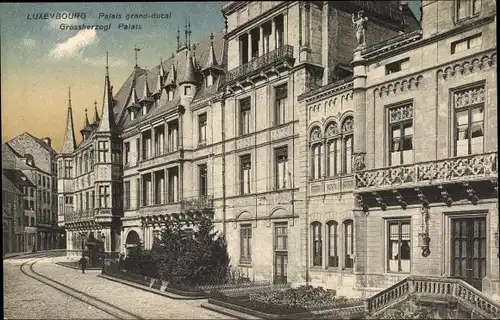 Ak Luxemburg Luxembourg, Palais grand ducal, Großherzoglicher Palast