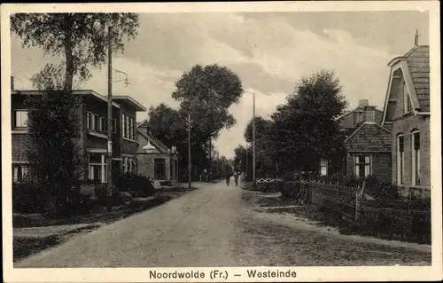 Ak Noordwolde Friesland Niederlande, Westeinde